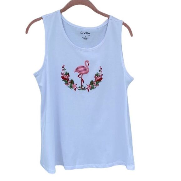 Flamingo 2 Piece Coral Bay Sz S 2 Flamingo Tank And Button Down NWT - Picture 9 of 16